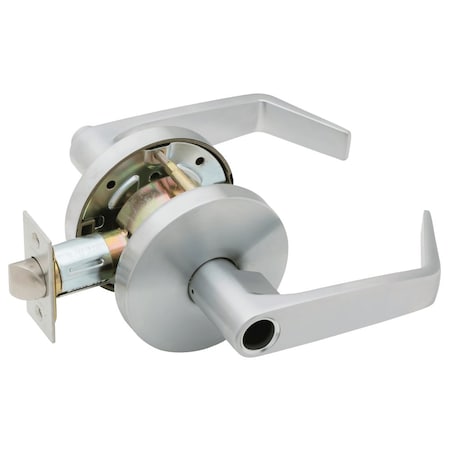 Falcon Grade 2 Classroom Cylindrical Lock, Less Cylinder, Dane Lever, Standard Rose, Satin Chrome Finish W561LD D 626